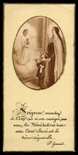 CHILD JESUS, ST THERESE OF LISIEUX, COMMUNION BOY Vtg 1946 HOLY CARD