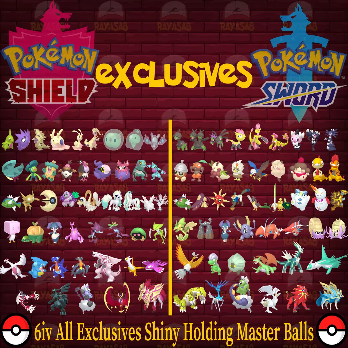 All Pokémon Sword Version Exclusive Pokémon