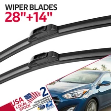 Front Windshield Wiper Blades 28"+14" All Season For Hyundai Elantra 2011-2016