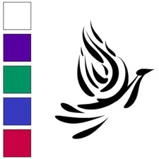 Dove Phoenix Bird, Vinyl Decal Sticker, Multiple Colors & Sizes #6830