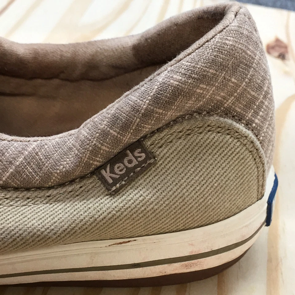Tênis Keds Feminino 7 Centro II Listrado Casual Moc WF57700M Lona Taupe - Imagem 3 de 4