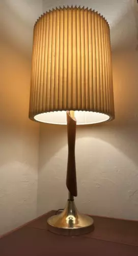 Mid Century Modern Teak Lamp Stiffel (Similar to Phillip Lloyd Powell)