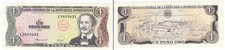 1 Peso Banknote Dominikanische Republik 1988 bankfrisch UNC (129380)