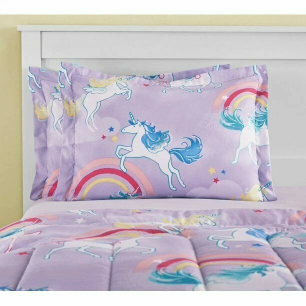 Mainstays unicorn bed in a bag sales