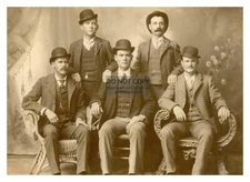 THE FORT WORTH FIVE WILD WEST OUTLAWS BUTCH CASSIDY SUNDANCE KID 5X7 PHOTO