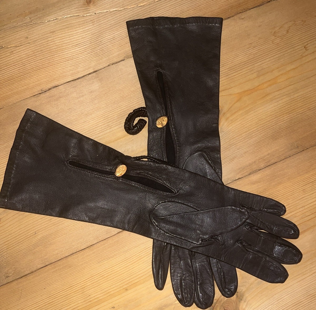 ‘’Vivienne Westwood” Leather-Gloves Vivienne Westwood Vintage Brown Leather Long Gloves | eBay
