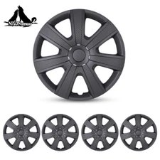 15” Snap On Wheel Cover Hub Caps Replacement Fit R15 Tire Mazda Dodge Kia 4 Pack