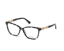 GUESS GU2832 005 Black Havana Plastic Optical Eyeglasses Frame 52-14-140 GU 2832