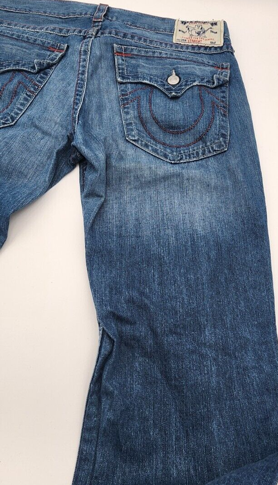 True Religion Red Stitching US Men's Size38 Blue Jeans | eBay