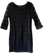 NWT Forever 21 Womens Dress Sz L Large Black Stretch Lace Bodycon Short Juniors