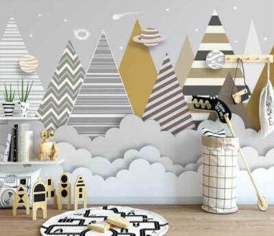 3D Planet Mountain ZHU3390 Wallpaper Wall Mural Removable Self-adhesive Amy