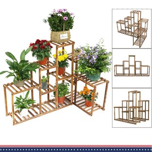 diy 5 stand tier plant DIY Stand Plant Shelf 10 eBay Garden  Pot Install Flower Tier Corner Rack Variant Wood