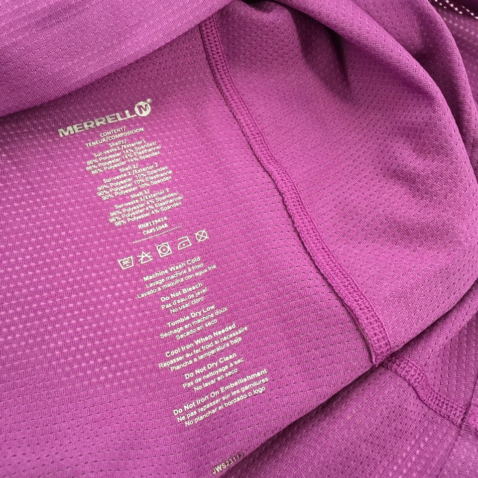 Фитиль Merrell Select с коротким рукавом для улицы топ маленький женский фиолетовый для велоспорта походов - Изображение 4 из 4