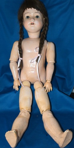 Large Early Antique German Bisque Doll 26.5” tall - Picture 2 of 16