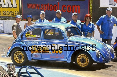 Lightning Bug SCHLEY BROS. Racing Team Poster 24” X 17” DRAG RACER LINE UP - Picture 2 of 6
