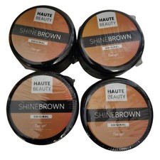 4 Jars of Haute Beauty Shine Brown Tan Up Tanning Hydrating Booster