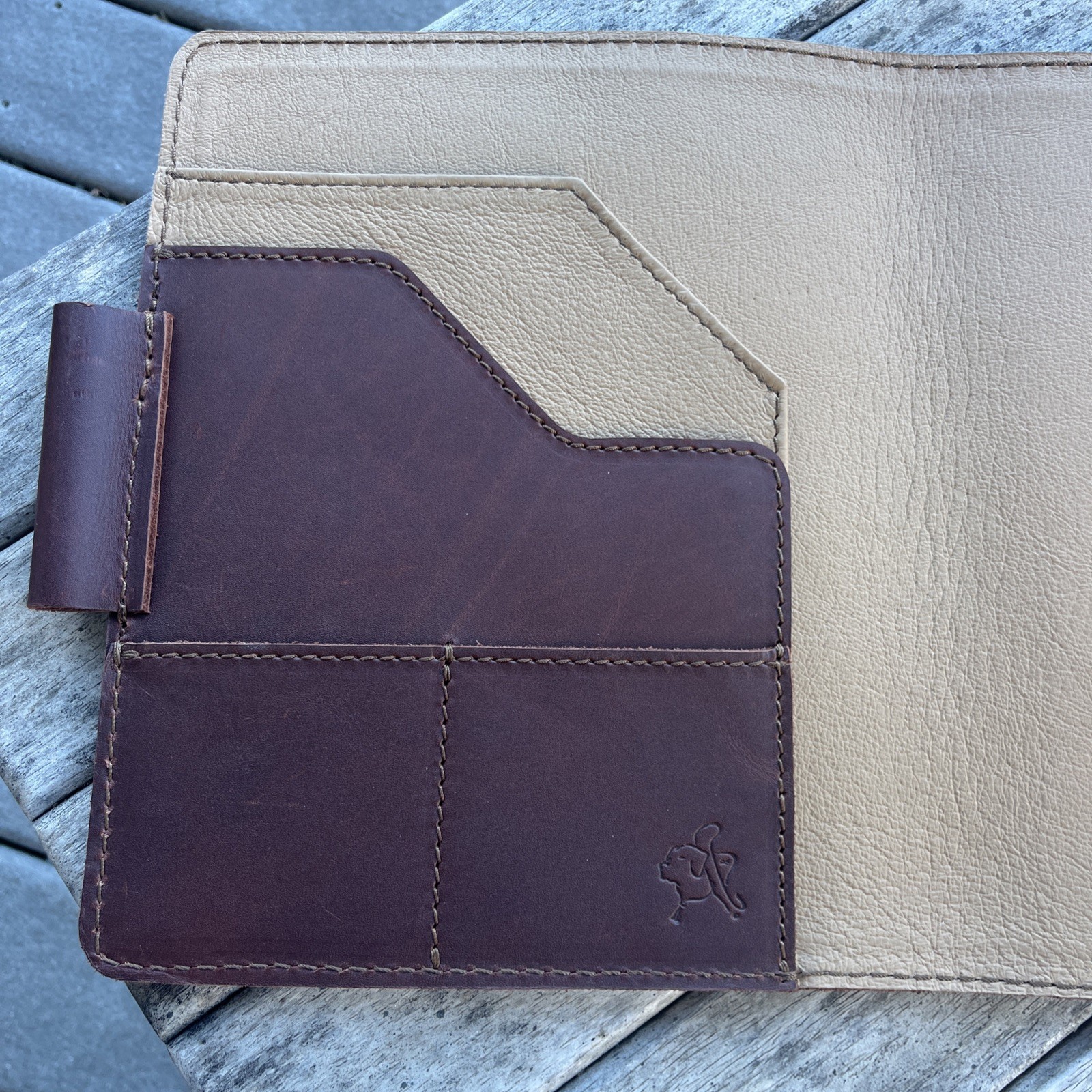 Saddleback Leather Large Moleskin Cover Chestnut