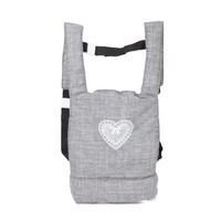 Bayer Chic 2000 Puppen Tragegurt Puppentrage Jeans Grau Top