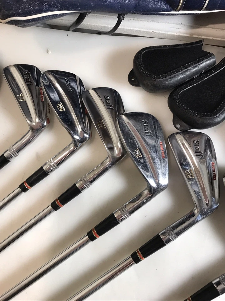 1989 Wilson Staff Fluid Feel 3-PW RH Iron Set Dynamic Gold Stiff Missing 4 - Image 3 of 4