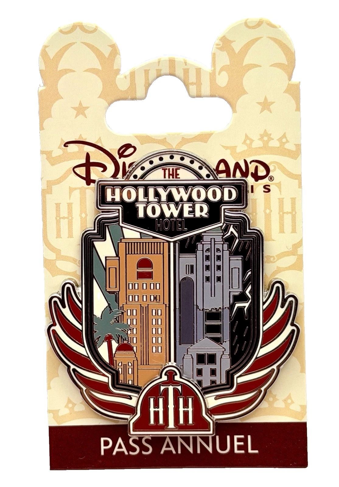 Disneyland Paris DLP Hollywood Tower Of Terror Attractions Pin 2020 Passholder