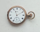 Antique 1908 Waltham Traveler 16S Pocket Watch in Star Rolled Gold Case WORKING