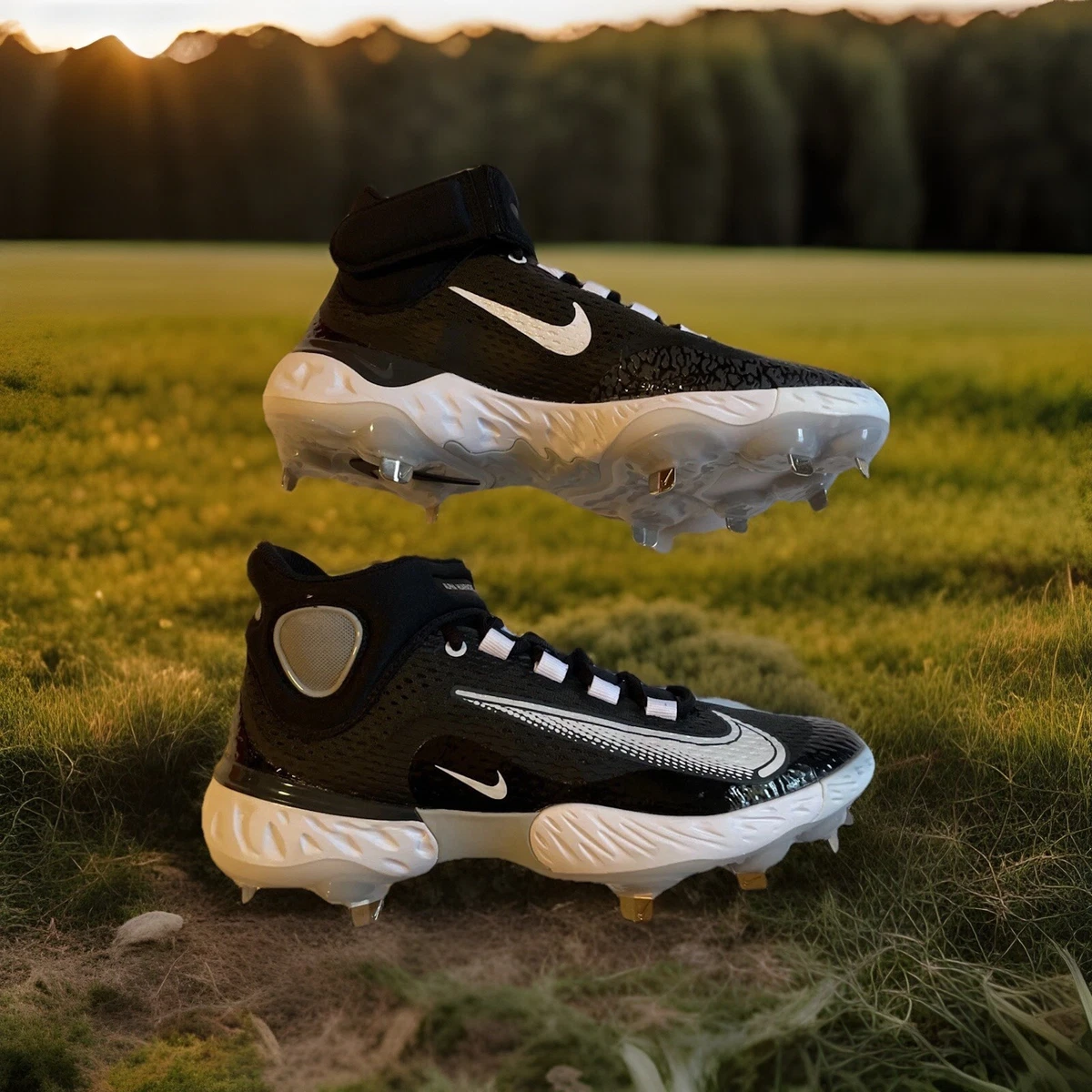 Nike Alpha Huarache 7 Elite White Metallic Silver for Sale