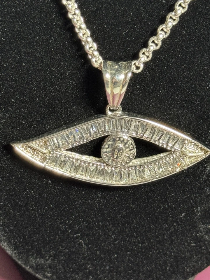 Ожерелье из стерлингового серебра 925 пробы сглаз - Изображение 4 из 4