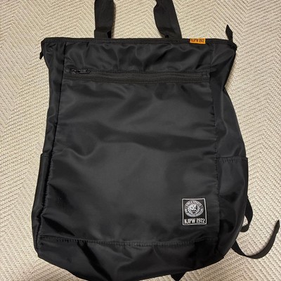 Shimamura Japan Pro Wrestling Collab Black Nylon 2-Way Rucksack Tote Used NN2