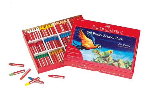 Faber-Castell - Oil Pastels School Pack - Premium Art Supplies For Kids (24 E...