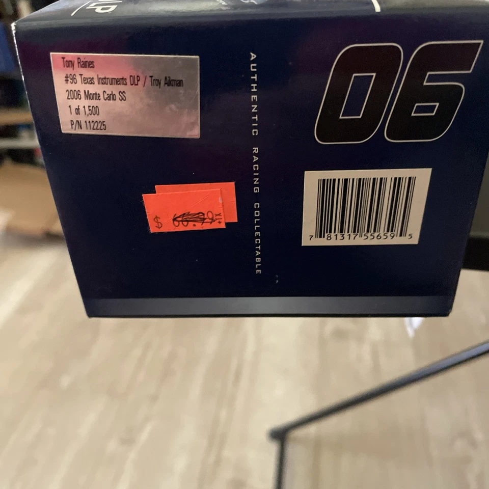 Tony Raines-#96-Texas Inst-DLP-Troy Aikman-2006 Monte Carlo-1 Of 1500 Brand New - Image 3 of 3