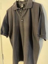   VTG 90  s Quicksilver Charcoal Grey Polo Shirt Size XL USA 