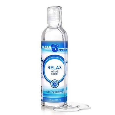 Cleanstream Relax WaterBased Glide | Unscented, 4 Fl Oz (Pack of 1), Clear 