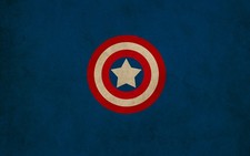 Marvel minimalism cartoon captain america Custom Gaming Mat Desk 6074