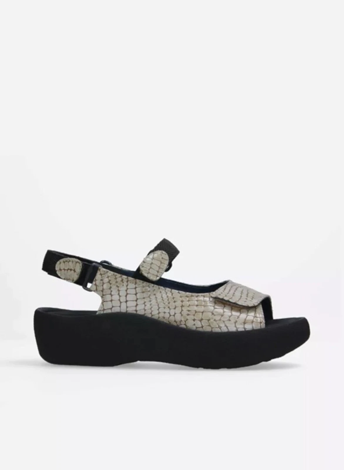 Wolky Womens Sandals Jewel Croco Beige 67-390