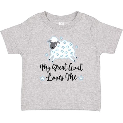 Inktastic My Great Aunt Loves Me Lamb Baby T-Shirt Niece Sheep Clothing Boys