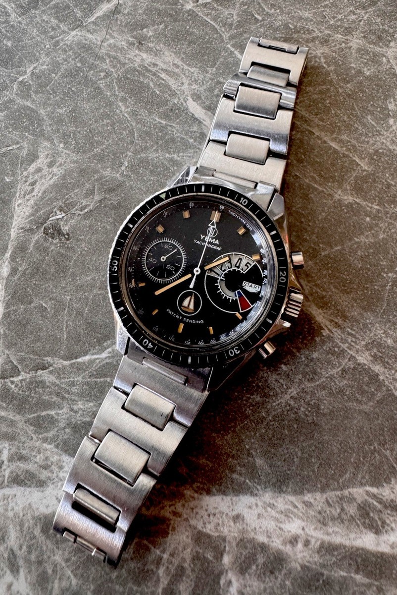 Vintage YEMA Yachtingraf Regatta Chronograph Watch Tachymeter