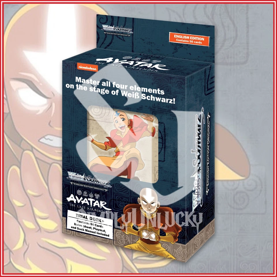WEISS SCHWARZ: AVATAR THE LAST AIRBENDER TRIAL DECK+ 50 Cards SEALED