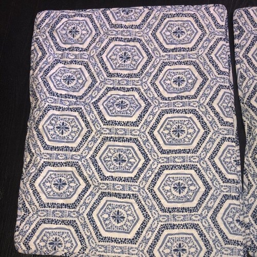 Nicole Miller Home Acolchado Queen Almohada Sham Set (2) Azul Blanco - Imagen 12 de 12