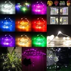 Multiple Color LED Battery Strip Rope Glow Light Party Xmas Decorat 2M/3M/5M/10M