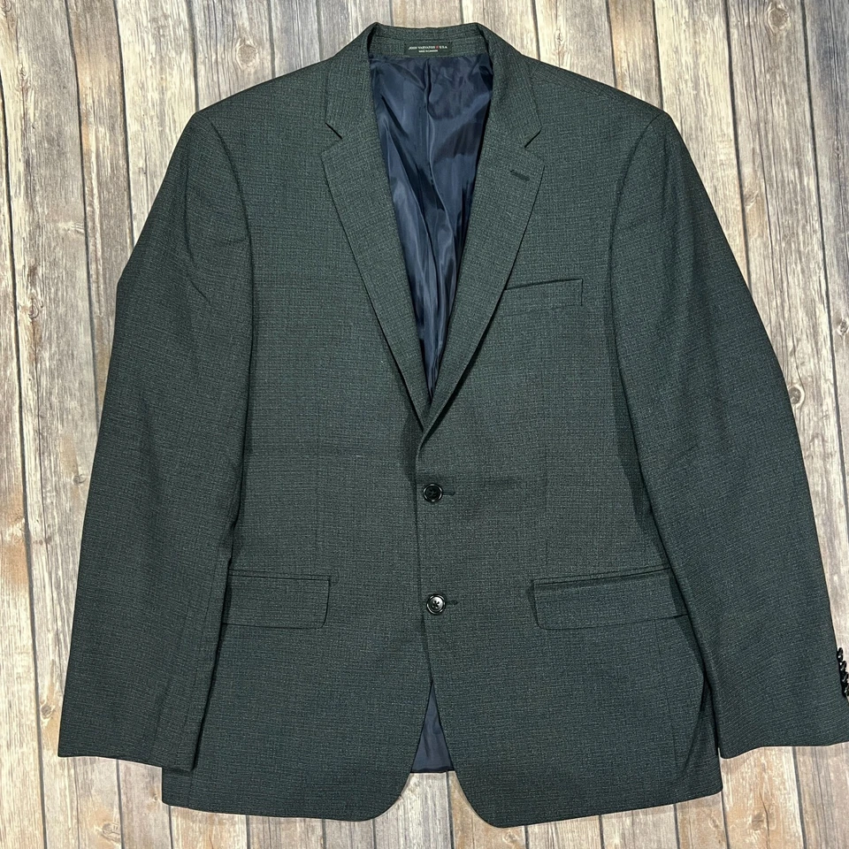John Varvatos Suit Set Coat Blazer Pants 42R Mens 36x31 Dark Blue Two Button - Image 2 of 4