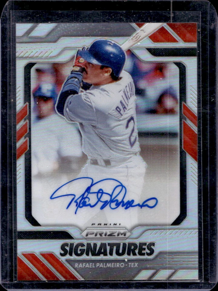 2020 Panini Prizm Rafael Palmeiro Signatures Silver Auto #S-RP Rangers