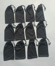 LOT OF 30 BLACK MICROFIBER SUNGLASSES OPTICAL FRAME SOFT CLEANING CLOTH POUCH