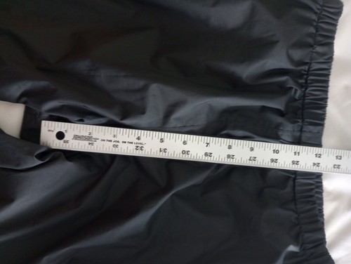 Columbia Rain Pants Black Polyester Girl Sz XL (18/20) Windbreaker Woman S - Picture 3 of 11
