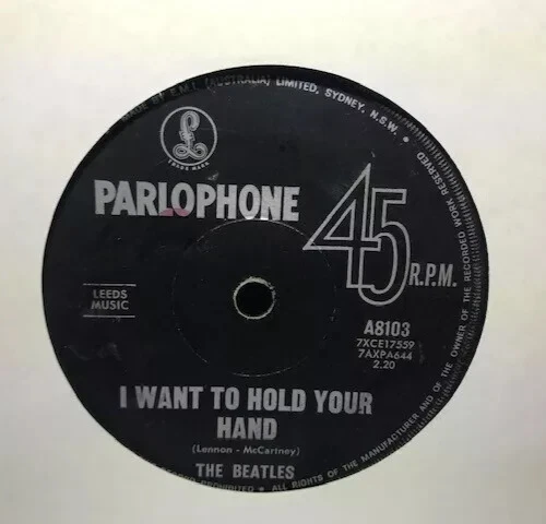 THE BEATLES 45RPM I WANT TO HOLD YOUR HAND / THIS BOY