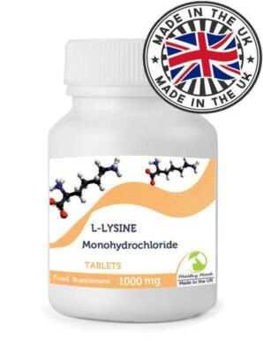 L-Lysine 1000mg XL Box - 90 Capsules, 3 Months Supply | Opti-Ly 1000 Amino Acid For Athletic Performance, Heart Health, Cold Sores & More | Buy Now With Express International Delivery