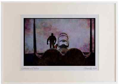 Air Force 396038 F 15E Strike Eagle Watercolour Picture Frame Ltd Ed A3