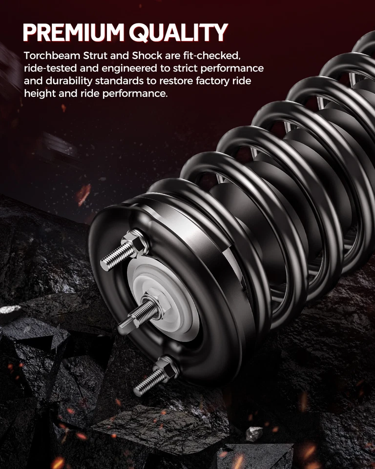 Pair For 2008-2020 Dodge Grand Caravan Front Complete Struts Shocks Coil Springs Foto 4 de 4