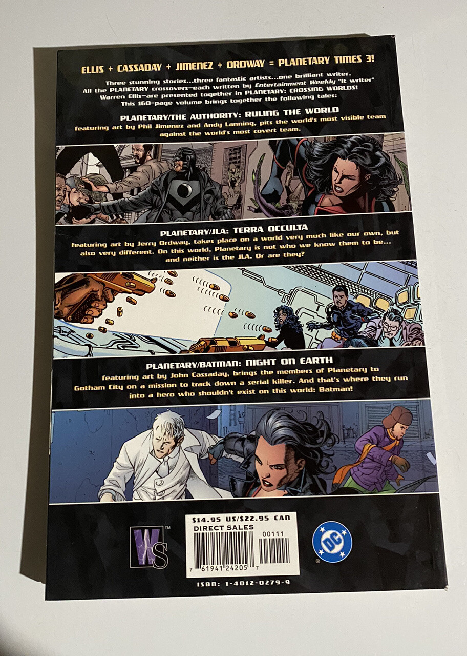 DC COMICS Wildstorm OOP PLANETARY Crossing Worlds Collected TPB BATMAN ...