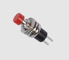 10pcs Red Mini Lockless Momentary ON/OFF Push button Switch