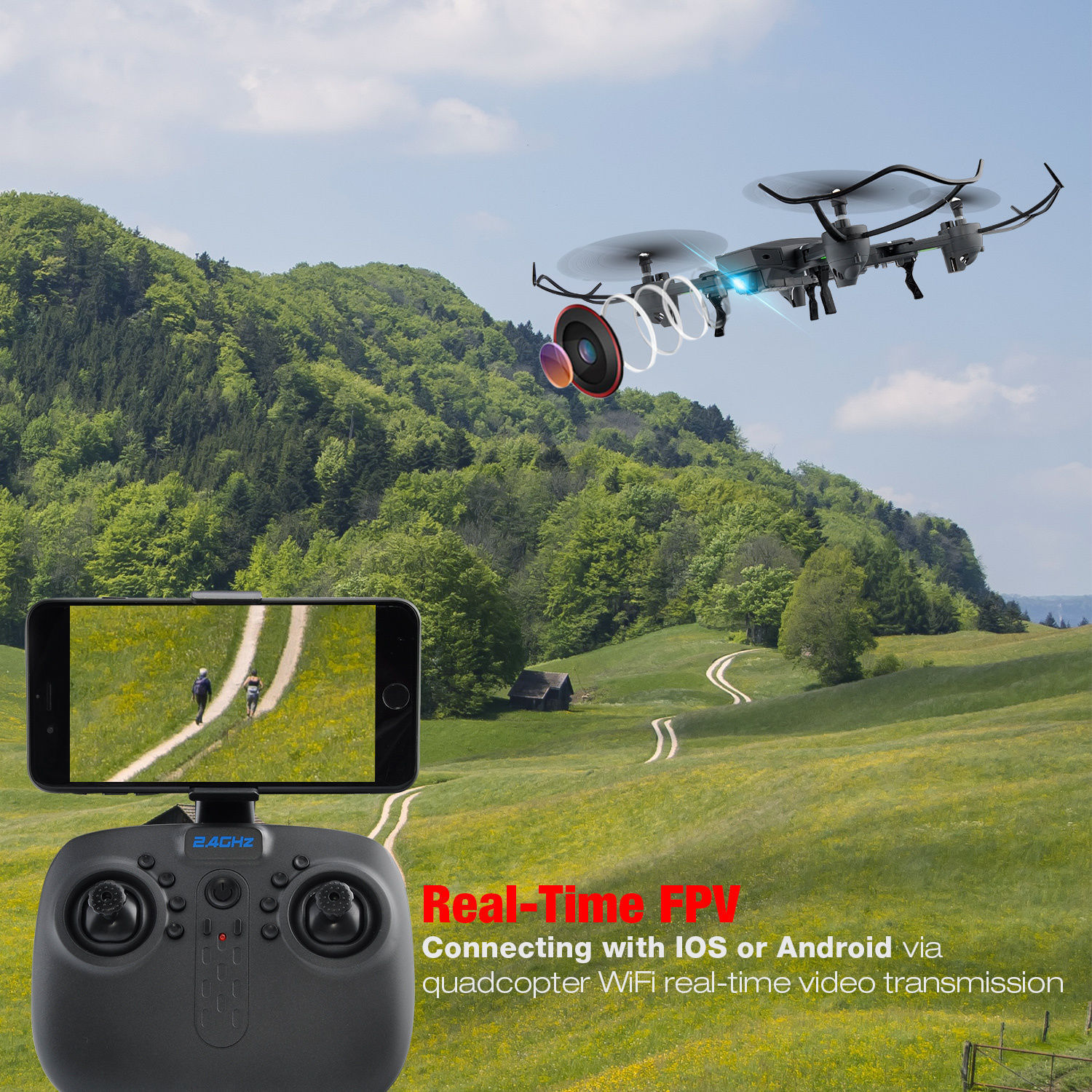 mini 8807w fpv hd camera